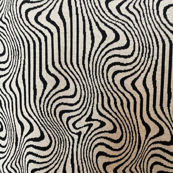 Bershka Strappy Midi Knit Geometric Print Dress Size Medium - Picture 3 of 7